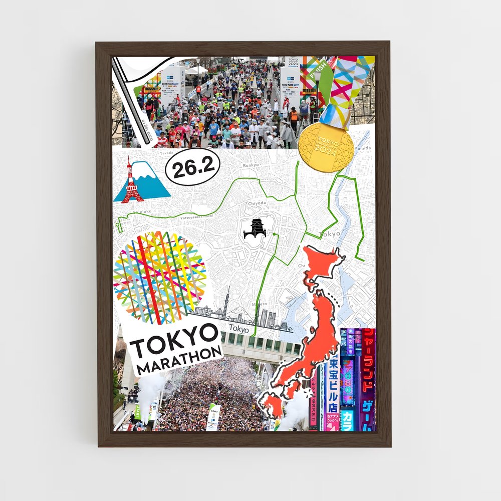 Poster Tokyo Run – affiche Athlétisme (vue 5)
